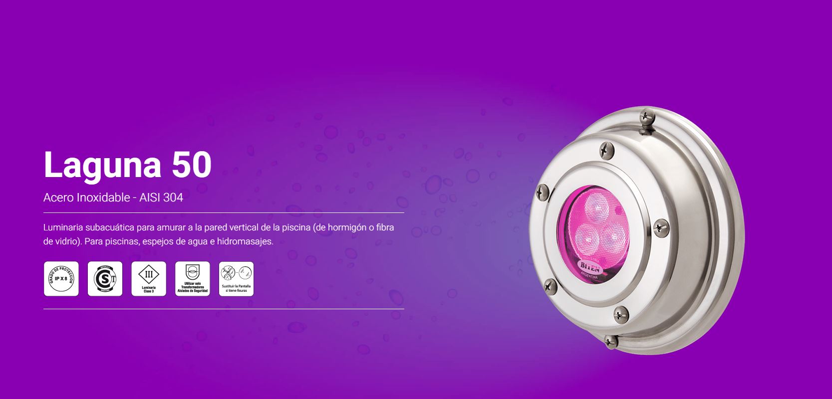 BELTRAM Luminaria Pileta Exterior LAGUNA 50 NA9101