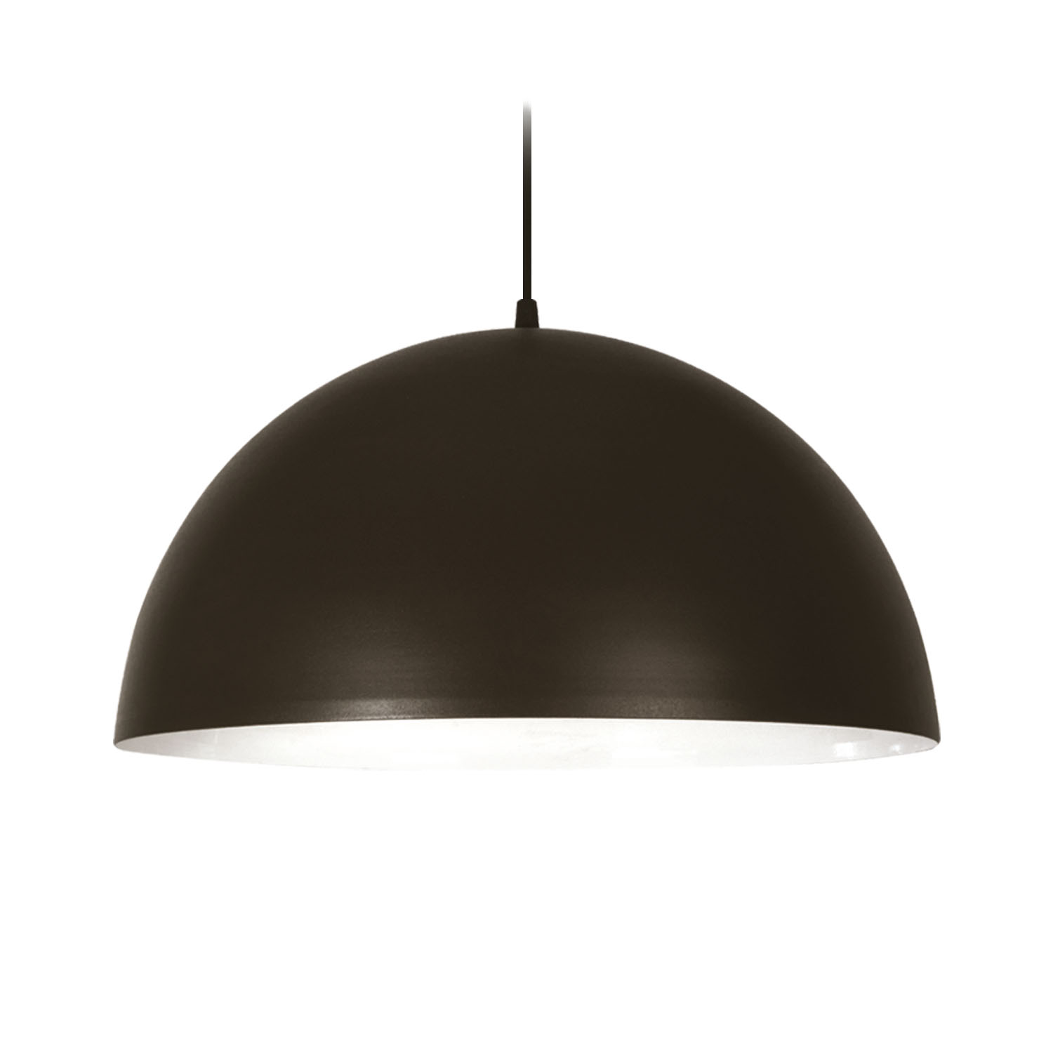 ECLIPSE Colgante Media Esfera 50cm Negro 2004-NTX