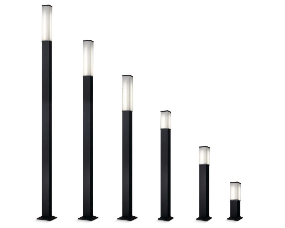 FW Farola Aluminio Alt 50cm - 2,5 mts - 3,00 mts Negro 2440