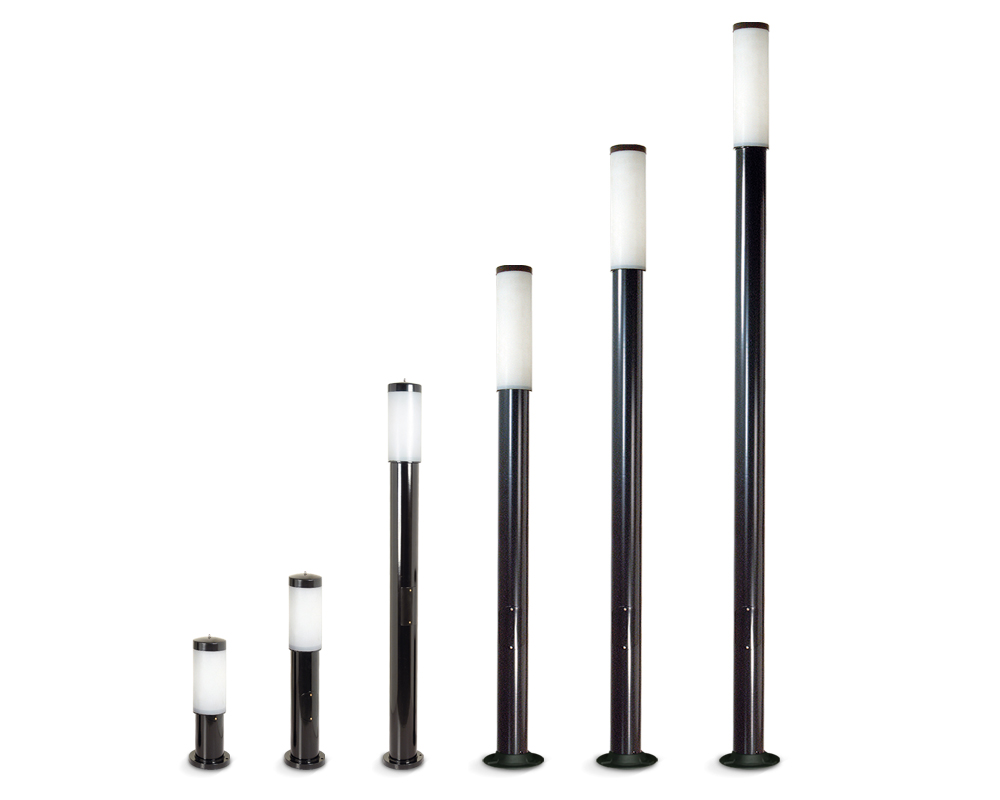 FW Farola Hierro alt 50cm - 75cm - 1,50 mts - 2,00 mts - 2,50 mts - 3,00 mts E27 Negro 2500