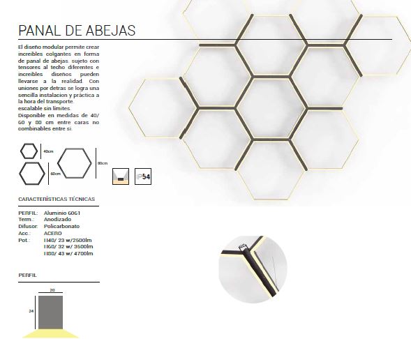 GSG - Colgante PANAL DE ABEJAS